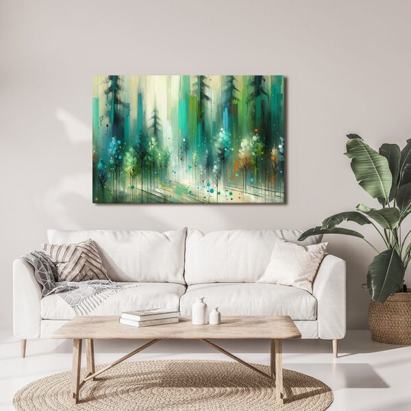 Quadro su tela – Sogno smeraldo della foresta