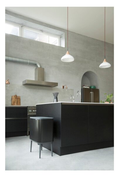 Cestino per la spazzatura in acciaio in nero opaco touch 36 l Bo Touch Bin – Brabantia