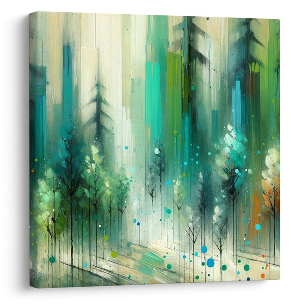Quadro su tela – Alberi nel sogno nebbioso