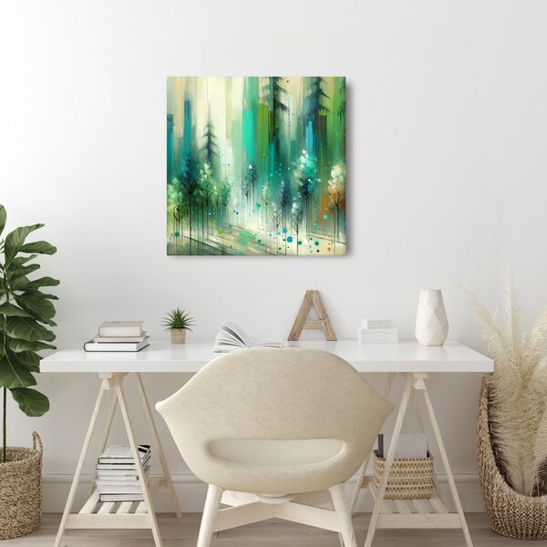 Quadro su tela – Alberi nel sogno nebbioso