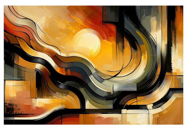 Quadro su tela – Armonia solare moderna