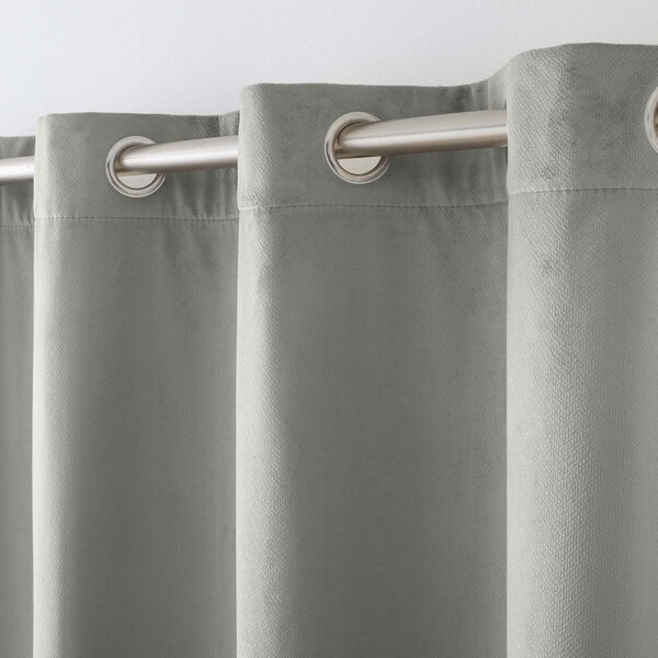 Tenda termoisolante grigia in velluto 140x260 cm Polarchic – douceur d'intérieur