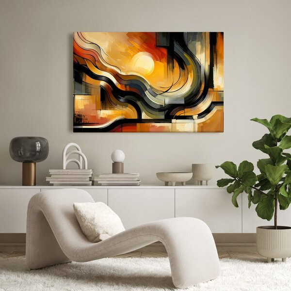 Quadro su tela – Armonia solare moderna