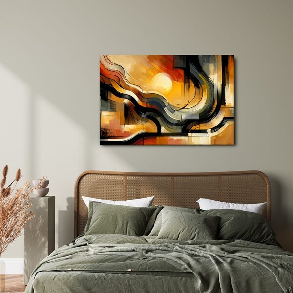Quadro su tela – Armonia solare moderna