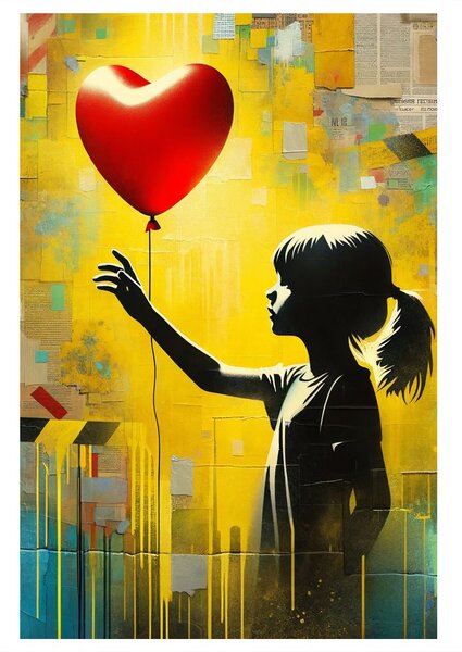 Quadro su tela – Mondo colorato dei sogni infantili
