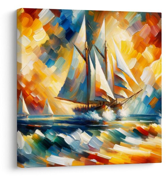 Quadro su tela – Viaggio marino colorato