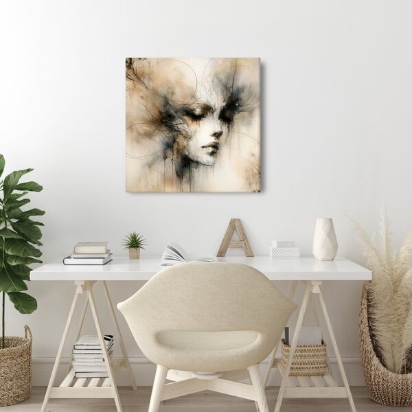 Quadro su tela – Astrazione malinconica di donna