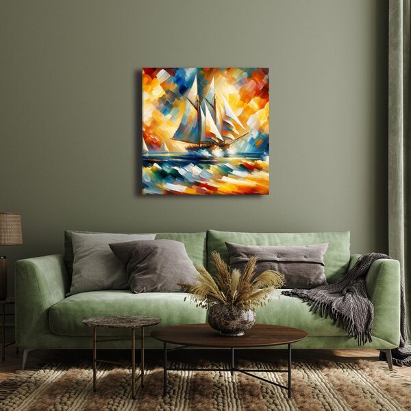 Quadro su tela – Viaggio marino colorato