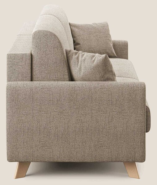 Edgar divano letto matrimoniale in tessuto felis impermeabile T03 beig