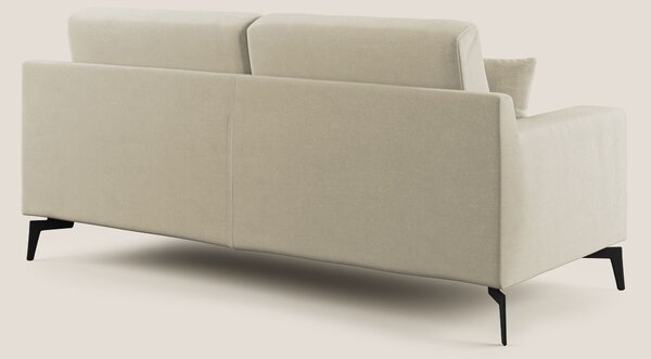 Prestige divano moderno in microfibra smacchiabile T11 panna