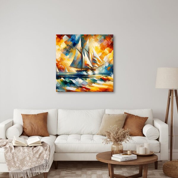 Quadro su tela – Viaggio marino colorato