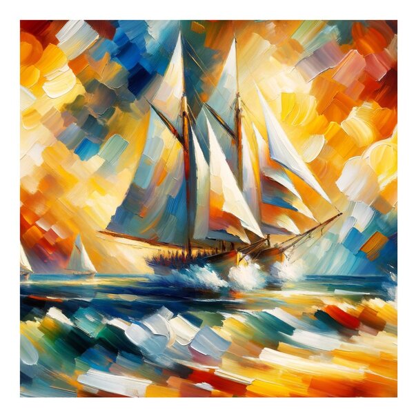 Quadro su tela – Viaggio marino colorato