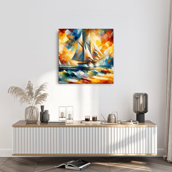 Quadro su tela – Viaggio marino colorato