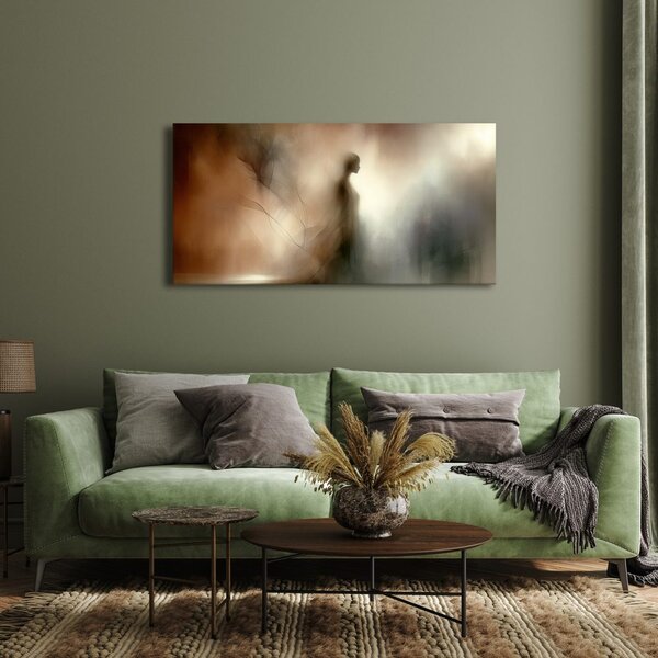 Quadro su tela – Donna onirica in marrone