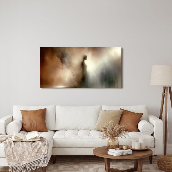 Quadro su tela – Donna onirica in marrone