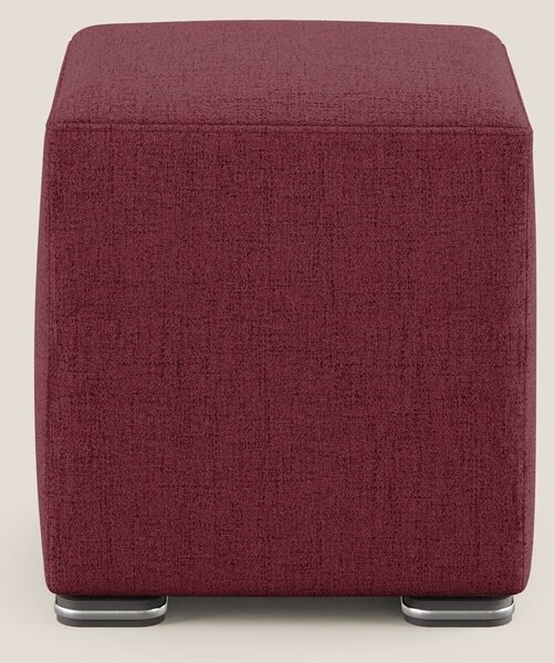 Cube pouf in tessuto morbido impermeabile T03 rosso