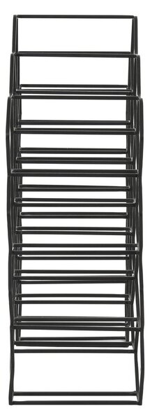 Portabottiglie in metallo nero per 12 bottiglie Salbris - Light & Living