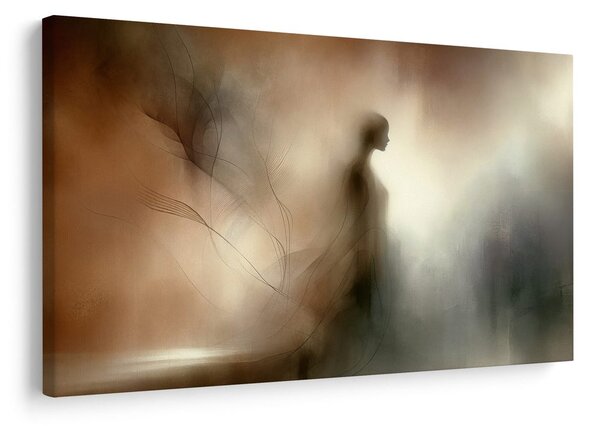 Quadro su tela – Sagoma misteriosa nella nebbia