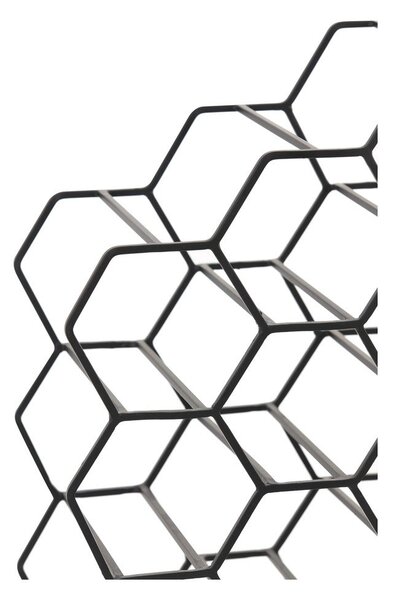 Portabottiglie in metallo nero per 12 bottiglie Salbris - Light & Living