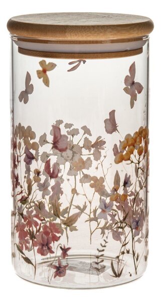 Contenitore per alimenti in vetro alimentare Flowers – Dakls