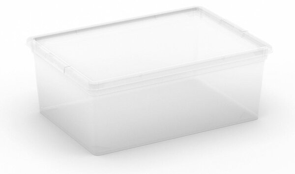 Set 6 Contenitori Rettangolari 37x26x14 cm in Plastica Keter C Box S Trasparente