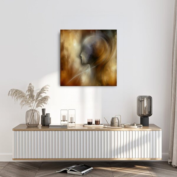 Quadro su tela – Profilo misterioso nelle ombre