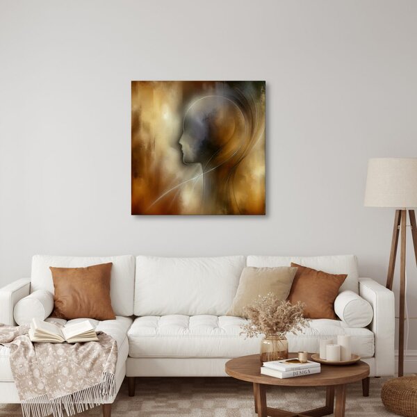 Quadro su tela – Profilo misterioso nelle ombre