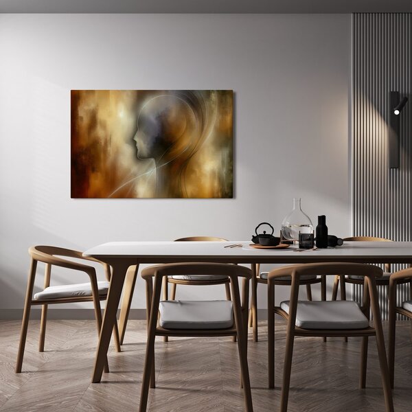 Quadro su tela – Sagoma astratta nella nebbia