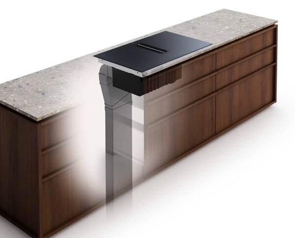 Electrolux Piano Cottura a Induzione con Cappa Integrata 4 Fuochi Larghezza 60 cm colore Nero - KCC63410CB