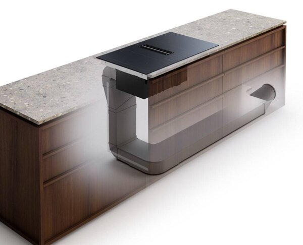 Electrolux Piano Cottura a Induzione con Cappa Integrata 4 Fuochi Larghezza 60 cm colore Nero - KCC63410CB