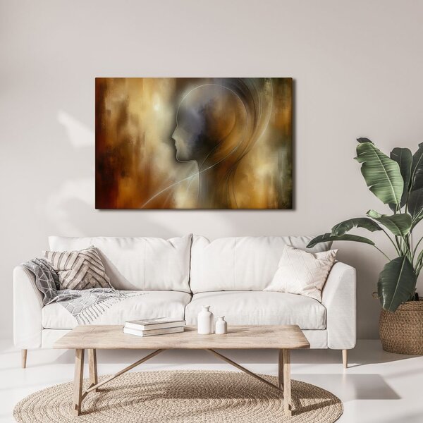 Quadro su tela – Sagoma astratta nella nebbia