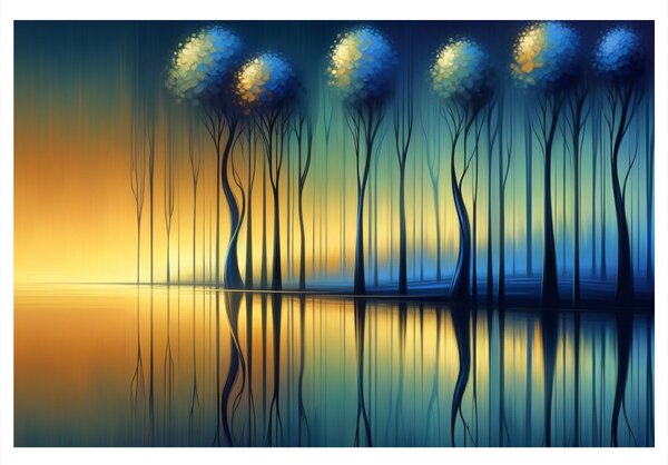 Quadro su tela – Magico albero della vita nel bosco