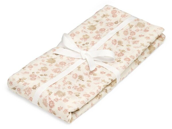 Coperta per bambini beige in cotone organico confezionata 120x120 cm Augusta – Cam Cam Copenhagen