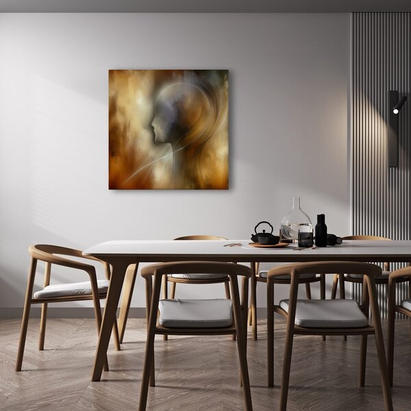 Quadro su tela – Profilo misterioso nelle ombre
