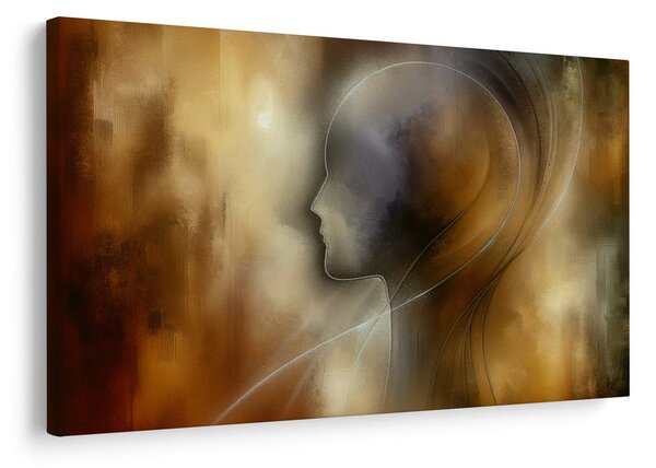 Quadro su tela – Sagoma astratta nella nebbia