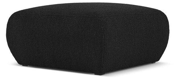 Sgabello in tessuto bouclé nero Molino - Micadoni Home