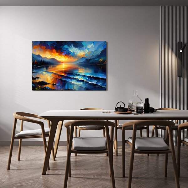 Quadro su tela – Tramonto sulle montagne