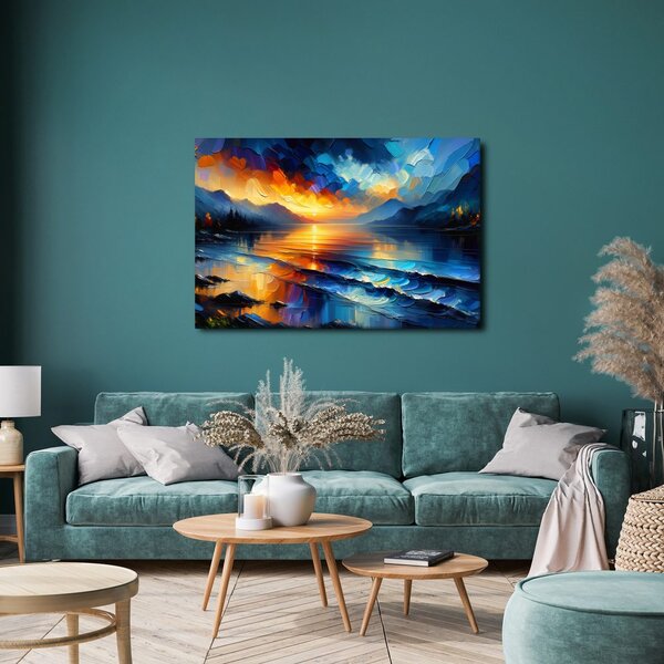 Quadro su tela – Tramonto sulle montagne