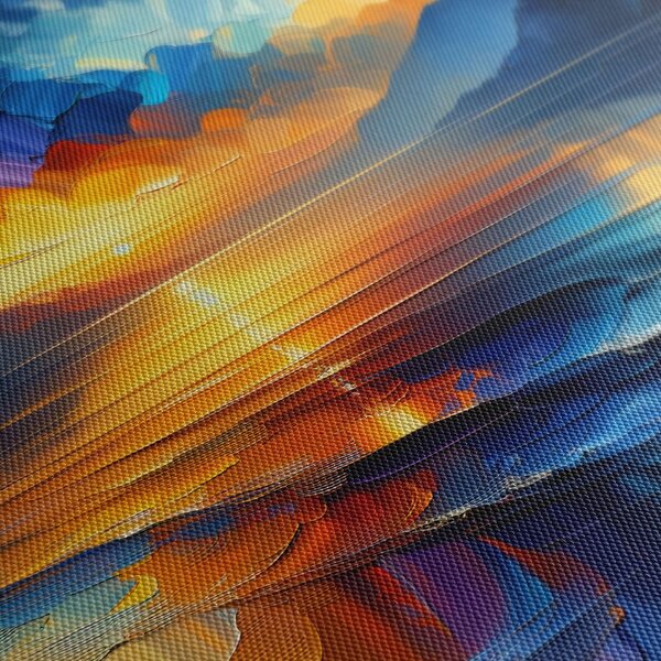 Quadro su tela – Tramonto sulle montagne