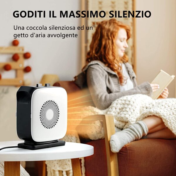 MIDEA Termoventilatore Stufa elettrica da Pavimento Potenza 1500 watt colore Bianco - NTY15-19CAE