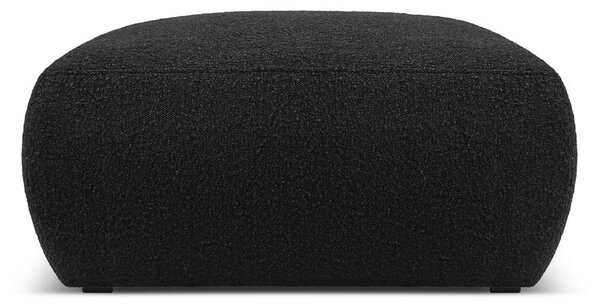 Sgabello in tessuto bouclé nero Molino - Micadoni Home
