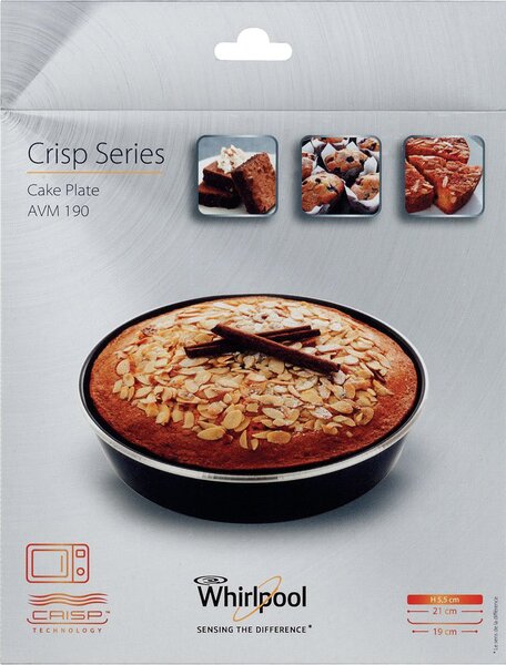 Whirlpool Tortiera Stampo per Torta Antiaderente Piatto Crisp 21 cm colore Blu