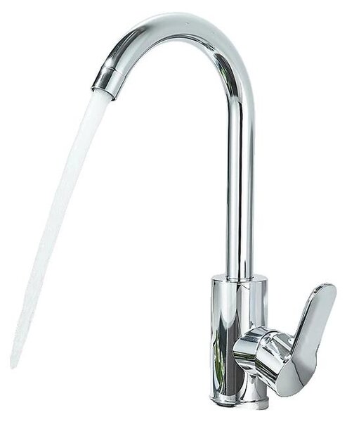 Rubinetto da cucina, arco alto, rotazione a 360 gradi, cromato