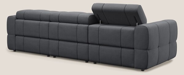 Giotto Divano modulare a 3 sedute con opzione relax elettrico in micro