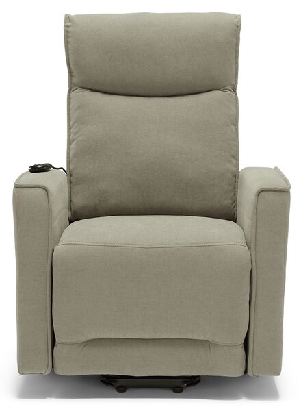 Poltrona Alzapersona Elettrica 2 motori 74x80x105 cm in Tessuto Londra Tortora