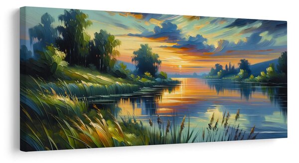 Quadro su tela – Calma superficie dell'acqua