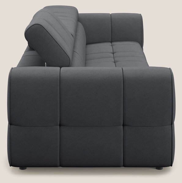 Giotto Divano modulare a 3 sedute con opzione relax elettrico in micro