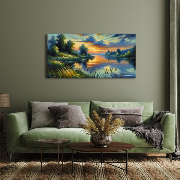 Quadro su tela – Calma superficie dell'acqua