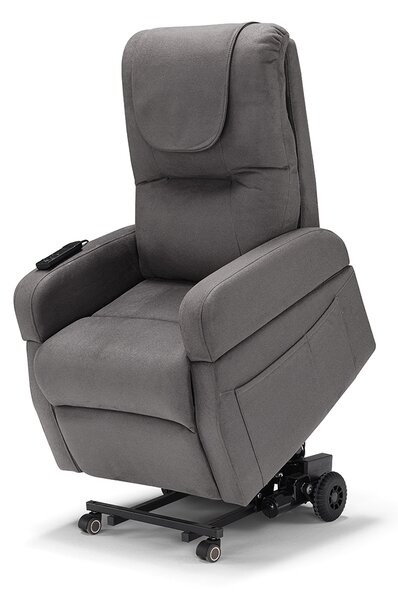 Poltrona Alzapersona Elettrica 3 motori 70x87x105 cm in Tessuto Diva Dubai Grigio
