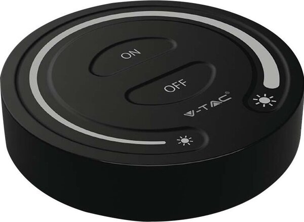 V-TAC VT-2440 Pulsante Touch dimmer wireless con Luminosità regolabile per Strip LED monocolore - Colore Nero - 2920
